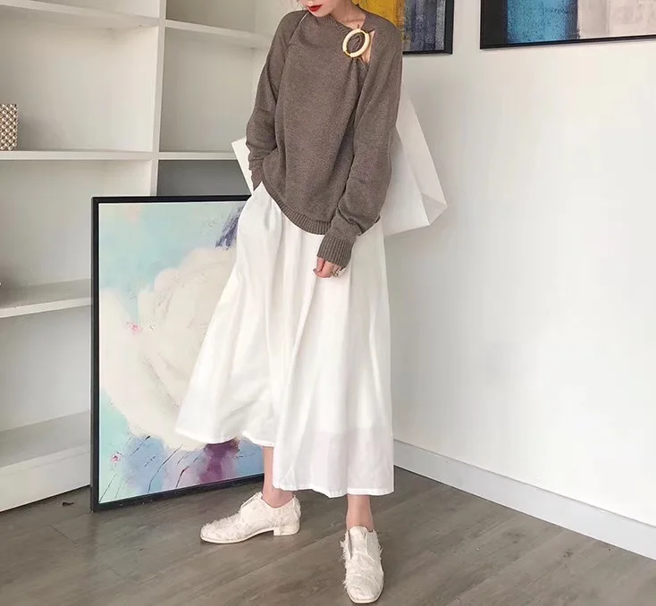 Осенне-зимний женский свитер в Корейском стиле с длинными рукавами Модные Новые