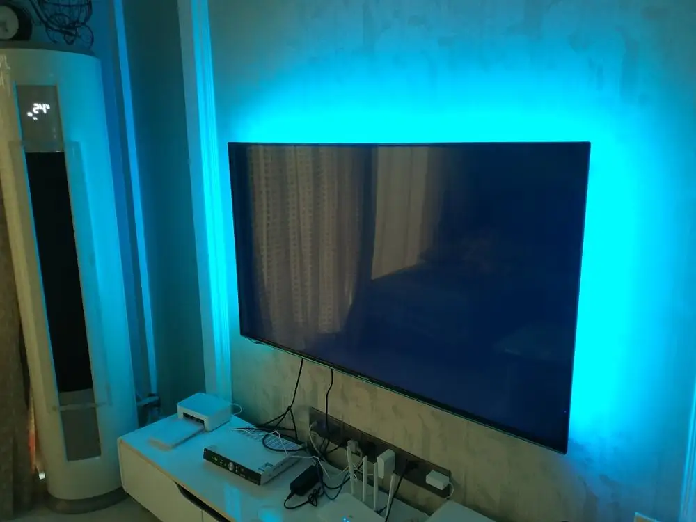 USB Светодиодная лента 5050 RGB Гибкая лампа DC5V цветная ссветильник ка для