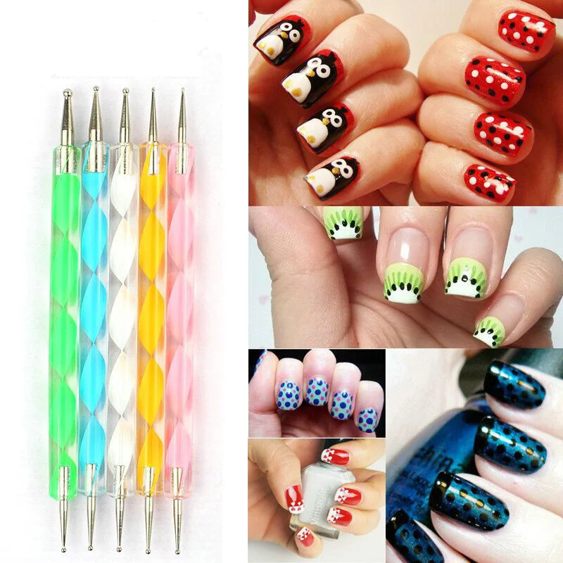 20 шт./компл. набор для дизайна ногтей точечная ручка рисования кисть лака Кисть