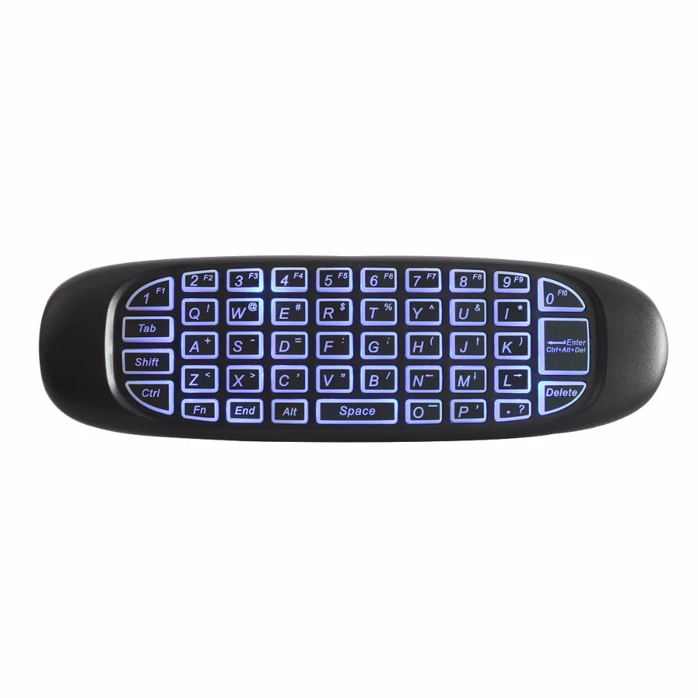 10pcs C120 3 Colors Backlight 2.4G Wireless Air Fly Mouse Keyboard colorful Gaming Remote Controller for PC Android TV Box | Электроника