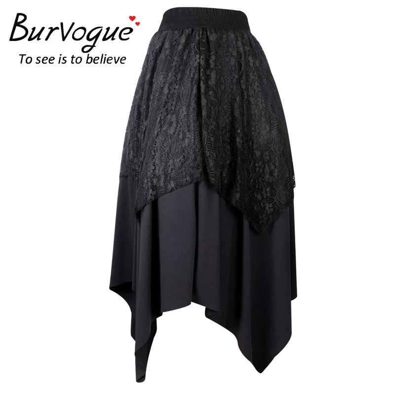 Юбка женская кружевная Плиссированная в готическом стиле | Женская одежда