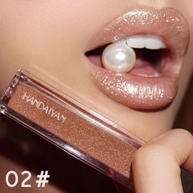 2 HANDAIYAN beauty Makeup, стойкая Матовая жидкая губная помада, красные губы, водостойкий металлический блеск для губ, Косметика для макияжа - Цвет: 2