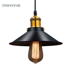 Винтаж промышленный подвесной светильник Ретро потолочный светильник черный Железный Абажур Nordic E27 Лампа Эдисона для столовой спальни ресторана