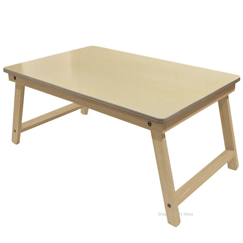 Стол компьютерный из массива дерева портативный складной столик подставка для