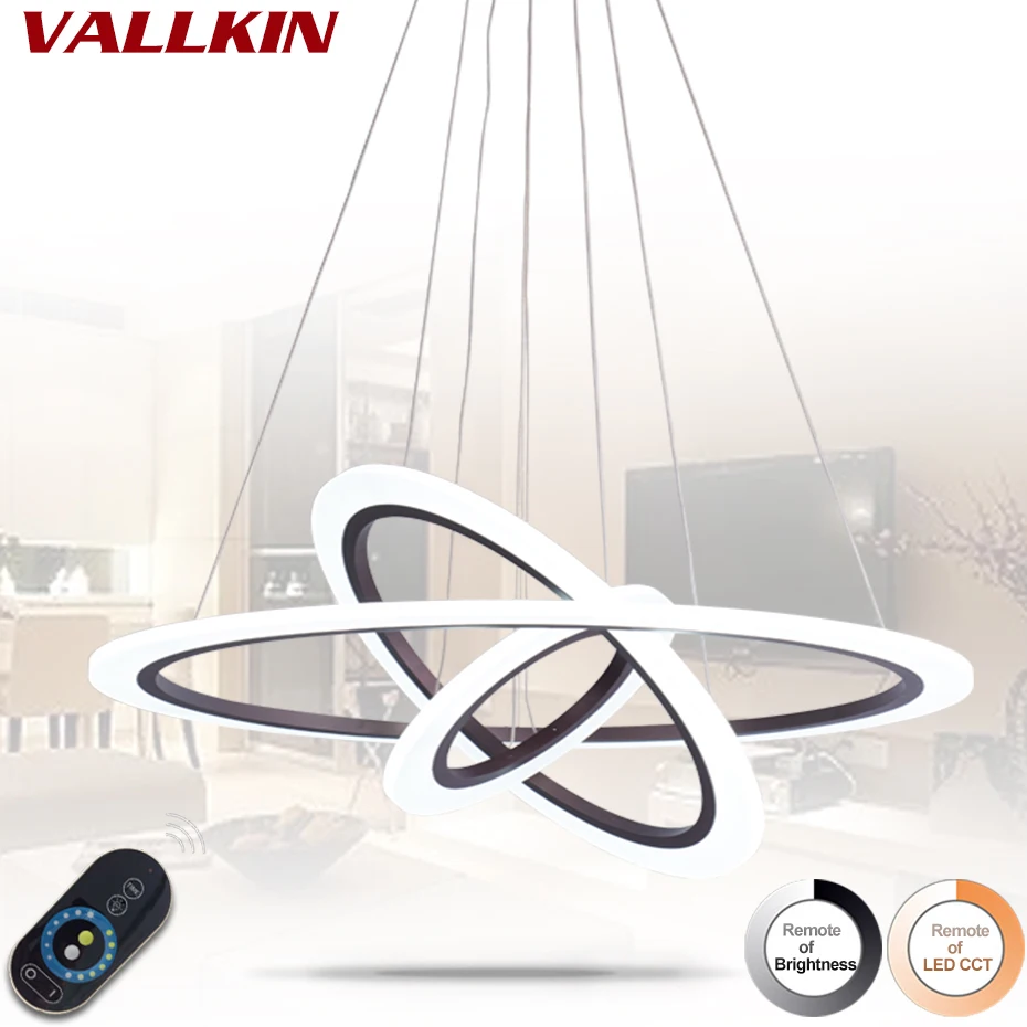 

Современная светодиодная Подвесная лампа для гостиной, декоративная акриловая Подвесная лампа с регулируемой яркостью в форме цветка с ба...