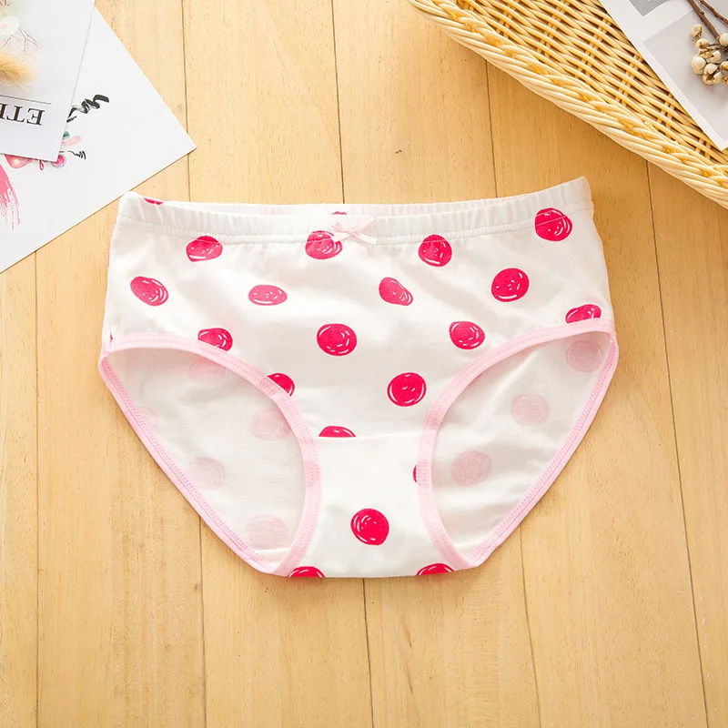 4 шт./лот милое однотонное нижнее белье для девочек детская одежда хлопковые