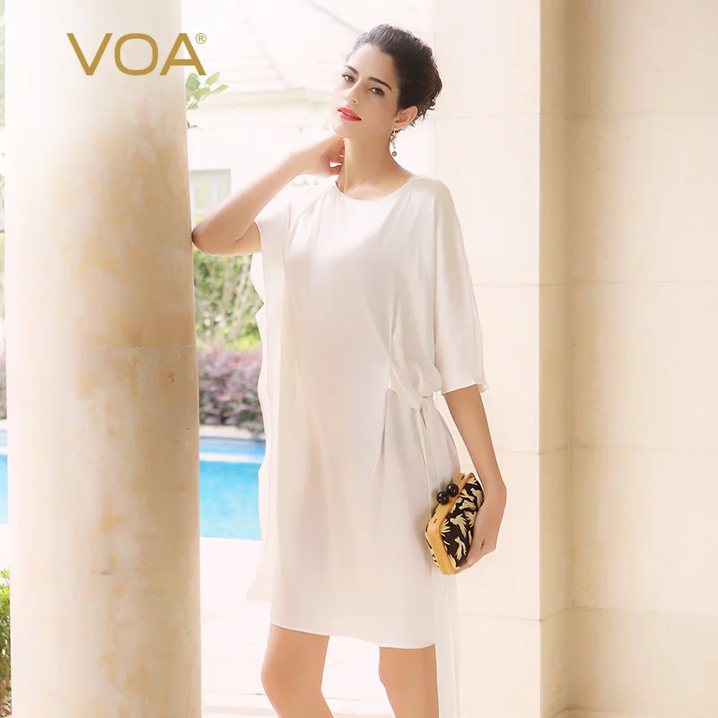 Вуа креп натуральный белый сатин ремешок асимметричный 2017 ремень женский летний