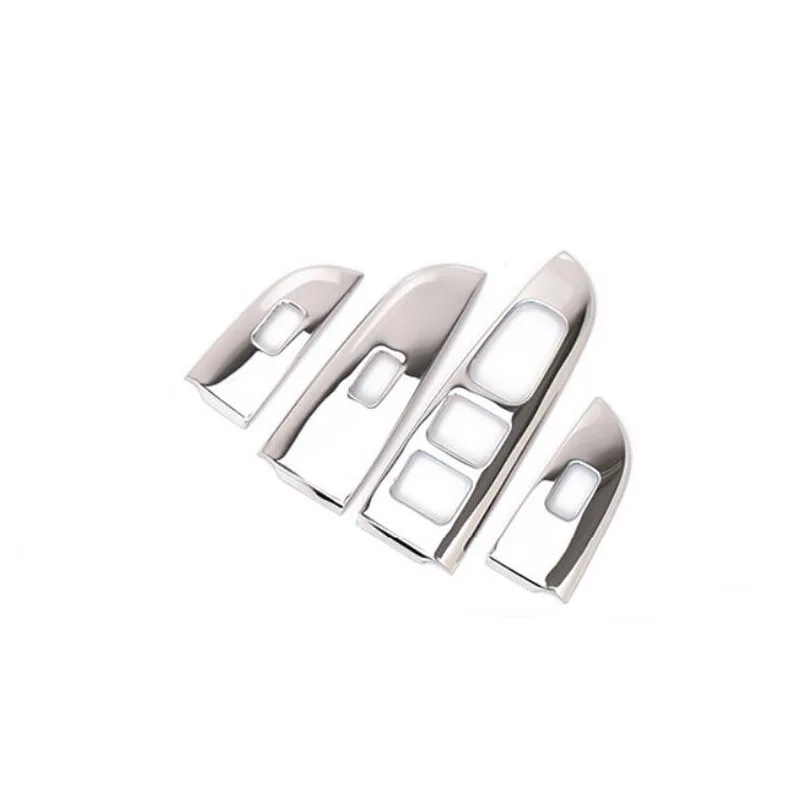 sliver Tonlinker, чехол, наклейка для KIA K2 RIO, автомобильный стиль, 4 шт., нержавеющая сталь, двери, окна, кнопки подъема, наклейки - Название цвета: sliver