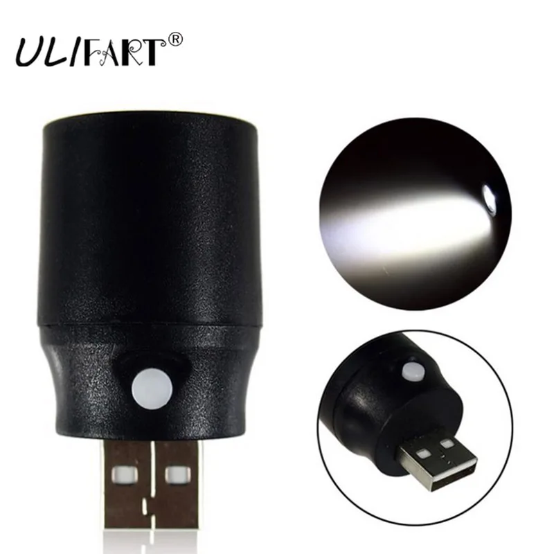 ULIFART карманный мини-фонарь USB светодиодный светильник вспышки светильник лампа 5В многоцветный Мини-фонарь