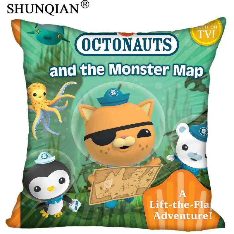 Новинка лидер продаж на заказ квадратная подушка Octonauts чехол молнии модная