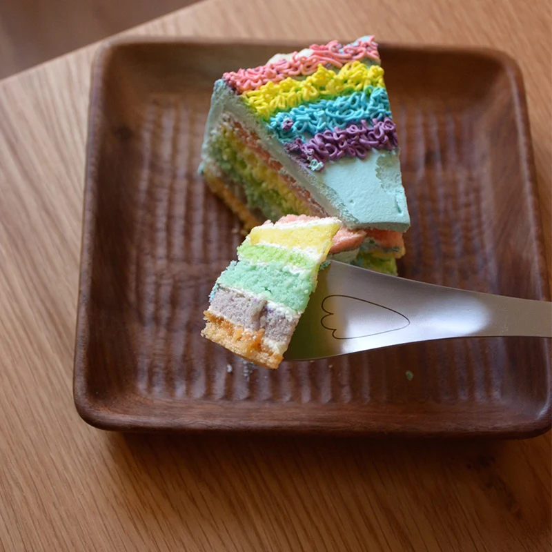 4 шт./упак. креативная детская посуда милая мультяшная нержавеющая сталь для