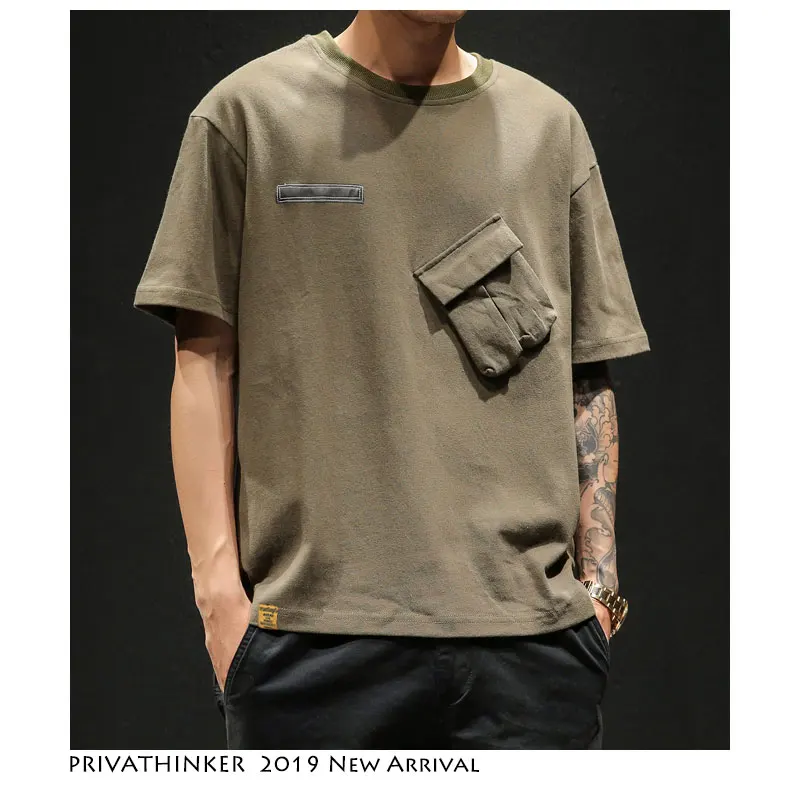 Хип хоп японские мужские футболки 2019 Harajuku s Уличная Повседневная модные