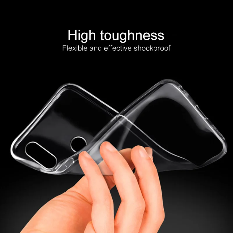 Ультратонкий Прозрачный мягкий чехол из ТПУ для Xiaomi Redmi Note 5 6 7 Pro Pocophone F1 Mi 8 Lite 9 SE
