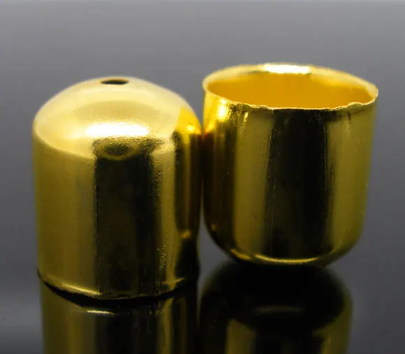 100 шт Позолоченные Тупые ожерелья кончик бисера колпачки | Украшения и аксессуары