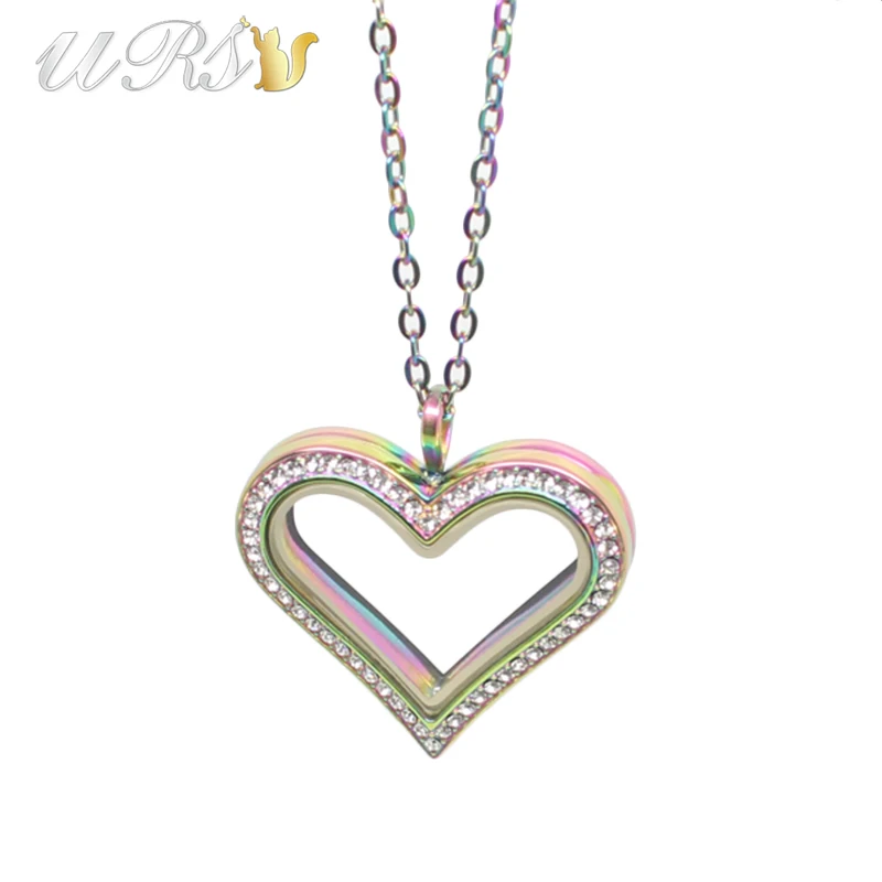 35 мм большое сердце Магнитная застежка Чешские кристаллы 316L нержавеющая сталь