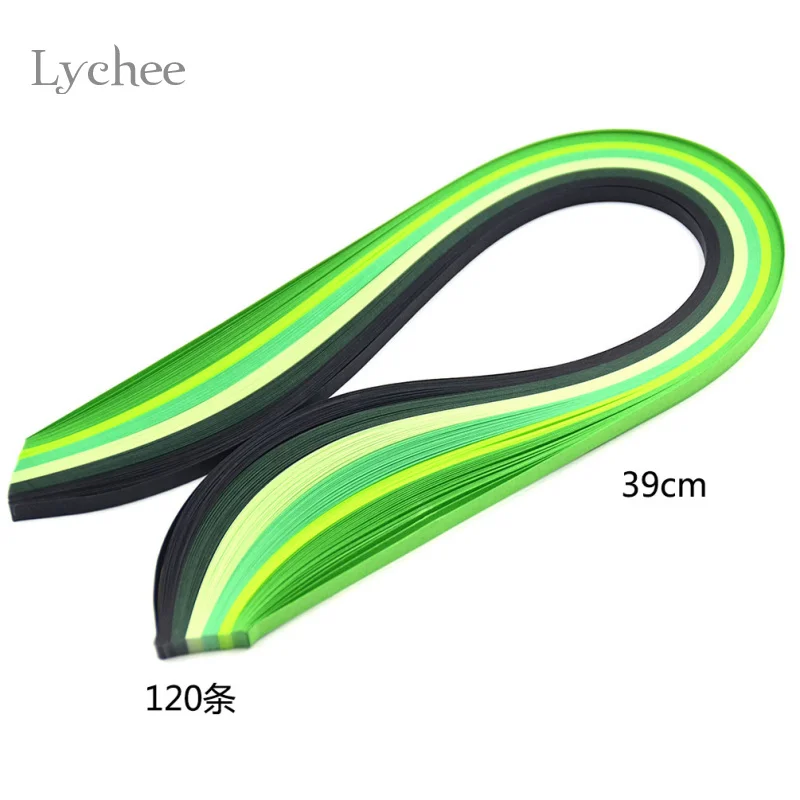 Lychee Life 120 полосок бумага для квиллинга 5 мм ширина разные цвета оригами рукоделия