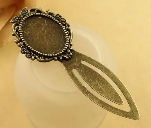 5pcs/lot Retro Antique Bronze Bookmark Cabochon Base Setting for Cameo DIY Bookmarks JWelry Findings | Украшения и аксессуары