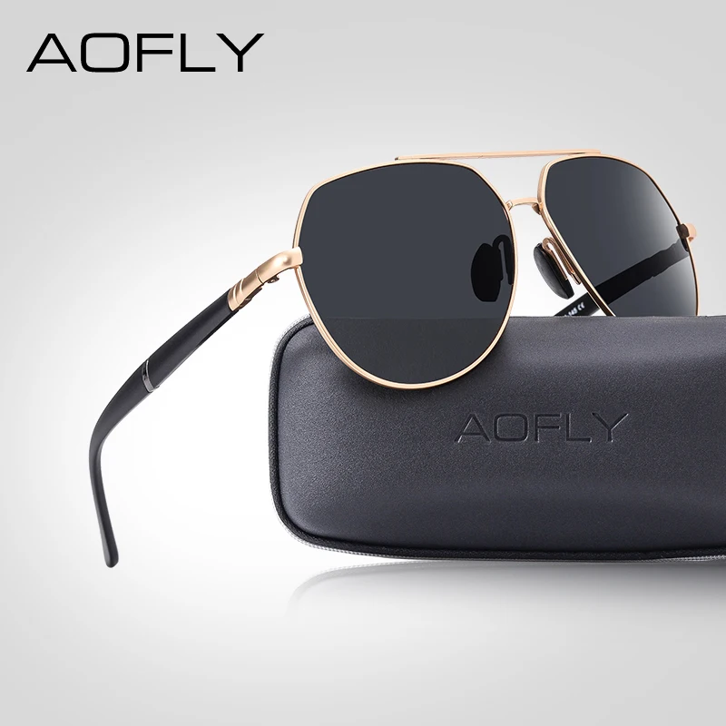 Мужские Солнцезащитные очки авиаторы AOFLY дизайнерские винтажные