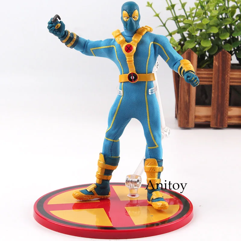 X-MEN Deadpool Blue ONE: 12 Collective Ver. ПВХ Mezco 1:12 X-man фигурка Дэдпул Коллекционная модель игрушки куклы