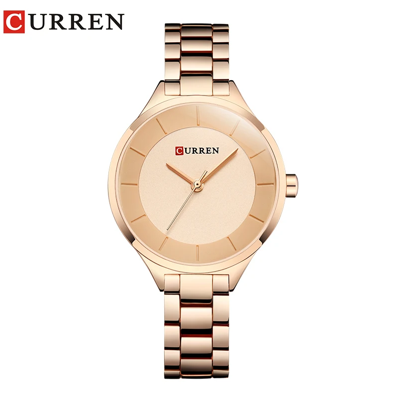 rose gold gold CURREN, часы из розового золота, женские часы из нержавеющей стали, женские часы, женские часы,, роскошные золотые цвета, модные, Relogio Feminino - Цвет: rose gold gold