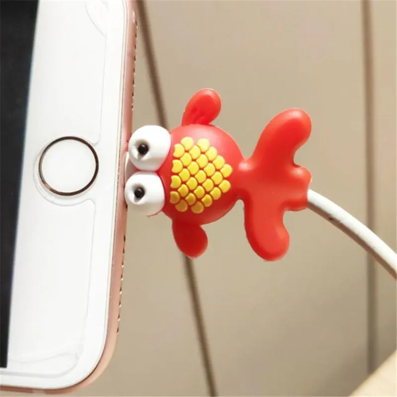 J Телефон USB защитный кабель chompers шнур животное укус зарядное устройство держатель проводов Органайзер силиконовый чехол зарядное устройство - Цвет: J