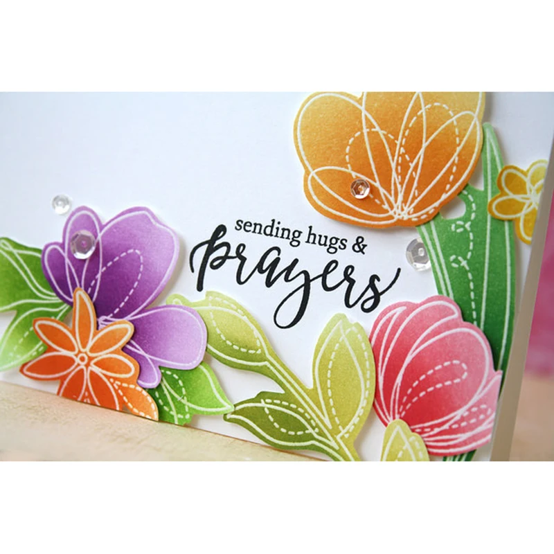 TPP милый маленький цветок прозрачные резиновые штампы/Детские штампы и для