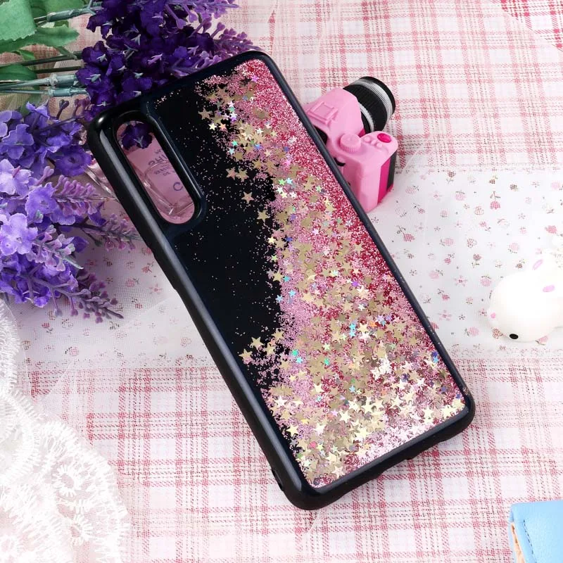 Pink 001 Мягкий защитный чехол с жидкими блестками изображением зыбучие пески ЧЕХОЛ ДЛЯ Vivo V11 V15 Pro X21S V9 Y85 Y71 Y83 Y93 Y97 Y17 чехол силиконовый чехол для Vivo Z5X переходное кольцо бампера - Цвет: Pink 001