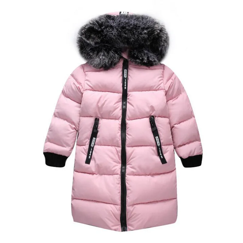 Зимняя теплая куртка для девочек пуховик с хлопковой подкладкой Детская парка