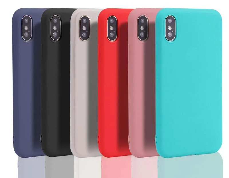

100 шт./лот матовый прозрачный ТПУ силиконовый чехол для iPhone X