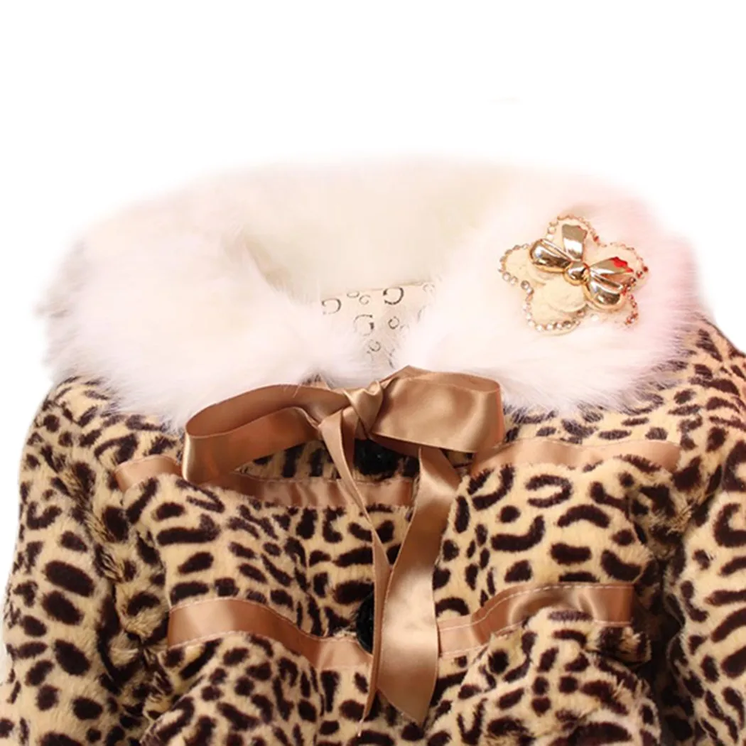 Новое повседневное пальто на флисовой подкладке с леопардовым принтом для