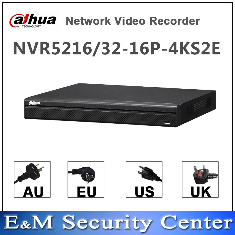 dahua английская версия NVR NVR5216-16P-4KS2E NVR5232-16P-4KS2E заменить NVR5216-16P-4KS2 NVR5232-16P-4KS2 16/32ch 16PoE