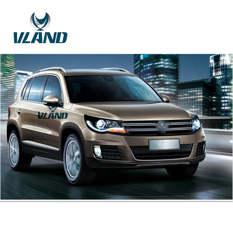 VLAND фабрика для автомобиля фара Tiguan фар 2010 2011 2012 светодиодный дневной свет с H7 би