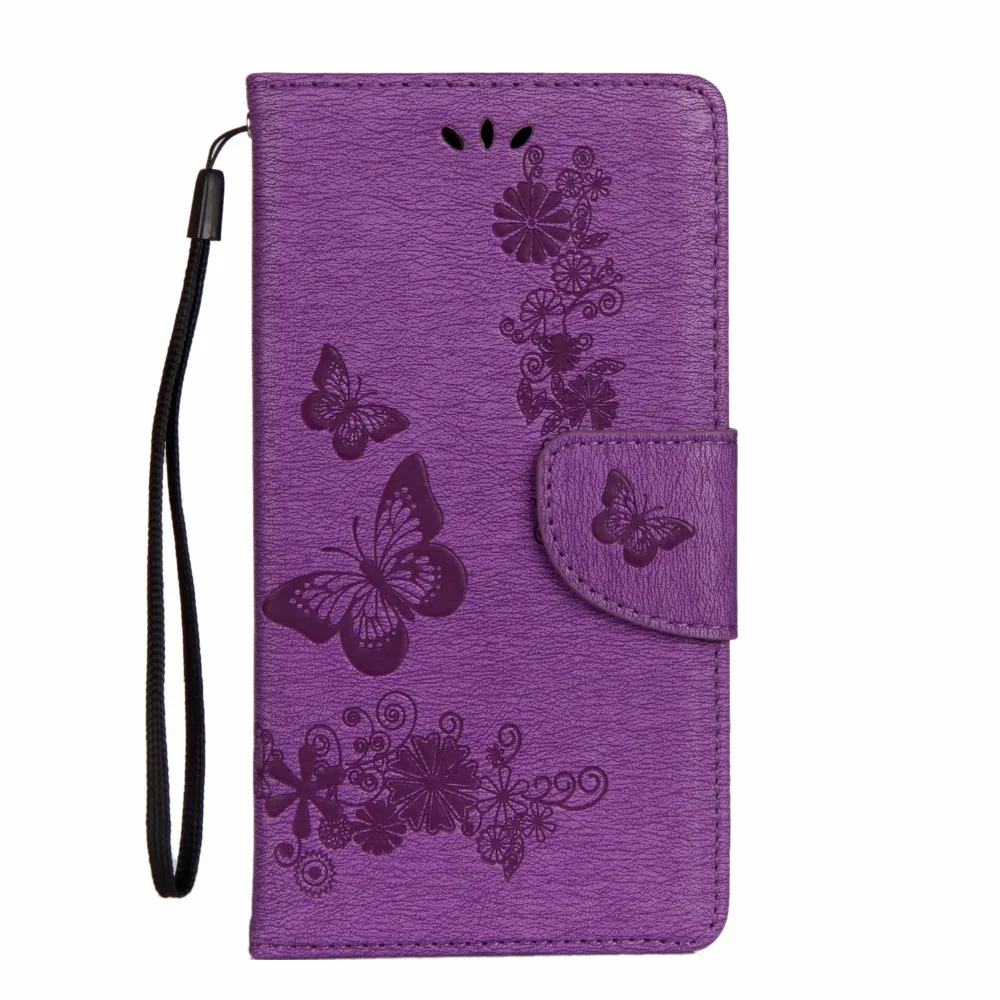 Leather Case For Sony Xperia L1 Fundas Cover Butterfly Flip wallet Phone Bag coque | Мобильные телефоны и аксессуары