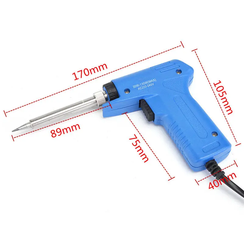 

High Quality 220V 30W-130W Professional Stainless Dual Power Quick Heat-Up Adjustable Welding Electric Soldering Iron Gun
