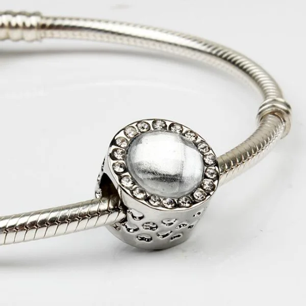 Макси карамельного цвета круглые Любовь Сердце Подвески со стразами Fit Pandora Браслеты и браслеты для женщин Горячая Распродажа Femme Bijoux DIY подарки