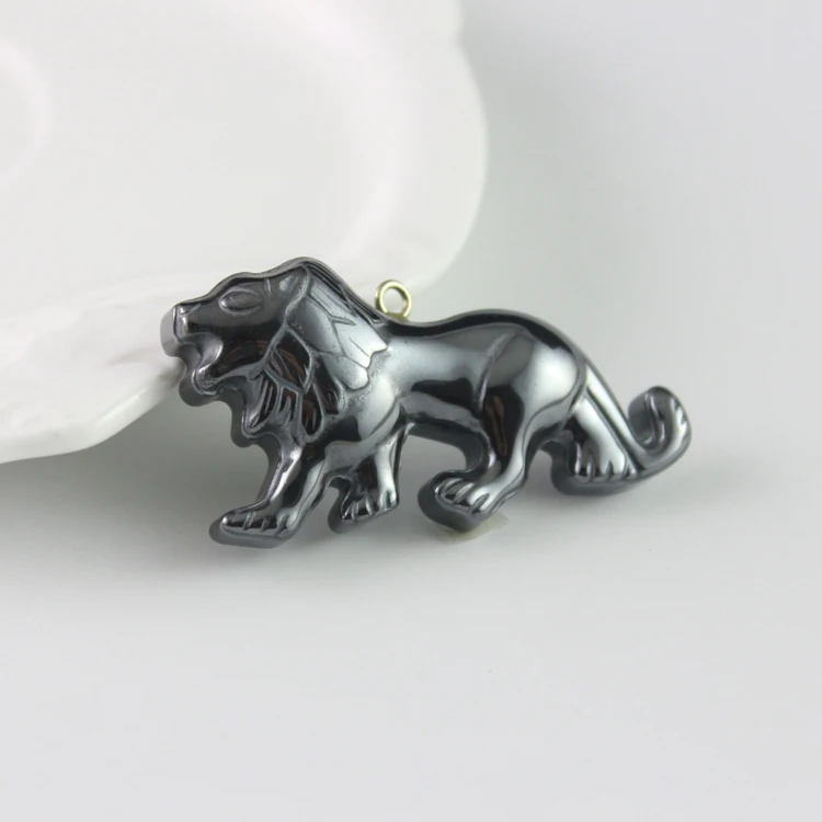 

fashion hematite lion pendant accessories diy accessories HP1011