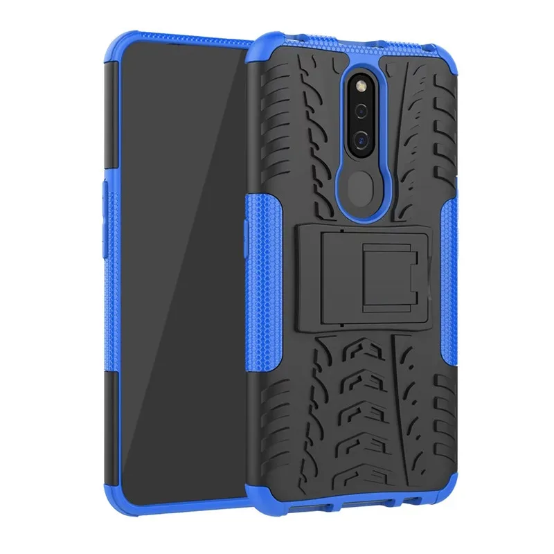 Для OPPO F11 Pro Прочный двухслойный армированный гибридный жесткий чехол для A73 A83 A1 F5