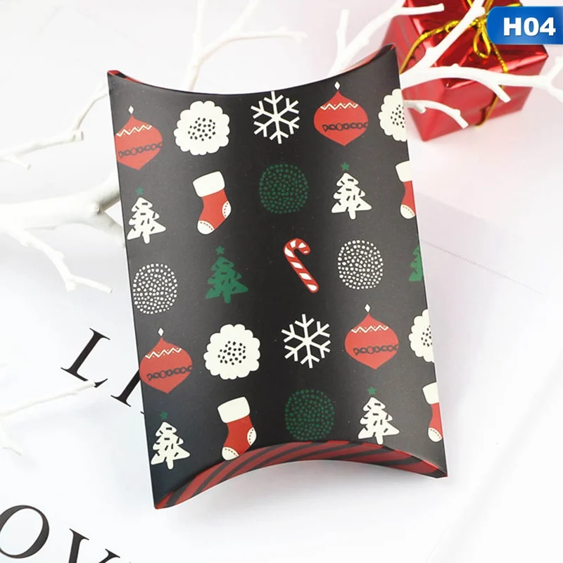 20 1 шт Санта Клаус Олень фестиваль пользу бумажная коробка конфет DIY конфеты подарочные коробки Рождество год коробочка для конфет на вечеринку - Цвет: 20