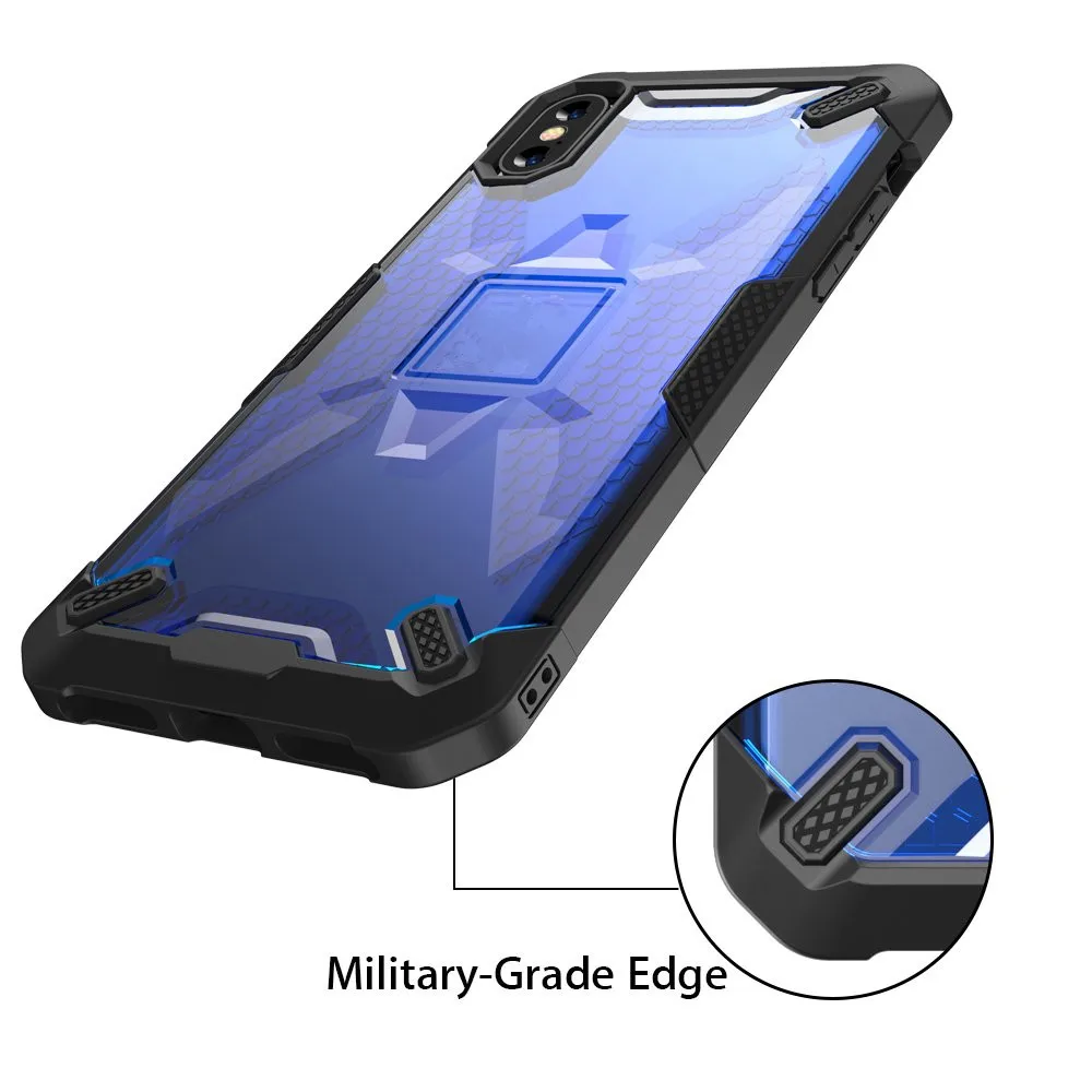 Rugged Protective Shockproof Phone Case for iPhone X XS XR MAX Bumper Solid Hard PC Back Cover Anti Slip Armor Shell |