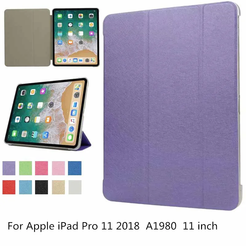 Тонкий прозрачный жесткий чехол для Apple iPad Pro 11 2018 защитный из искусственной кожи