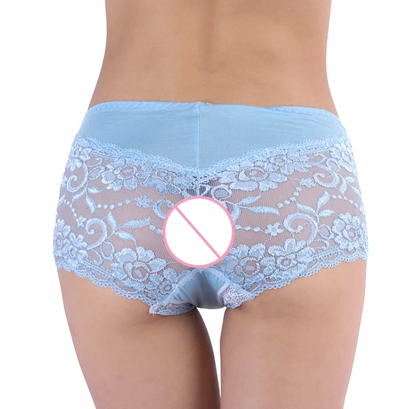 

Newly 6pcs/set Women Lace Panties Middle Waist Breathable Lifting Hips Underpants Random Color m99