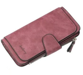 dark red Абсолютно Baellerry официальный baellerry длинный женский кошелек pu кожаный кошелек навсегда кошелек молодой девушки кошелек для студента - Цвет: dark red