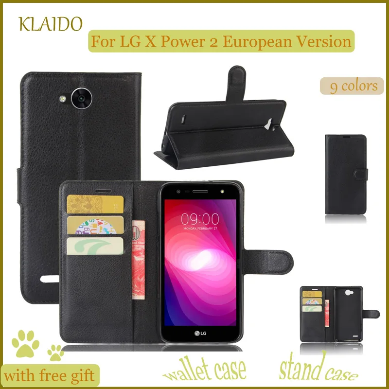 Klaido Высокое качество Роскошный кошелек кожаный чехол для телефона LG X power 2