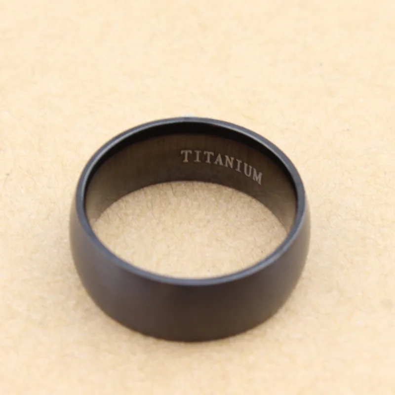 Vintage Men Black Sterling Titanium Ring Plating Souvenir Present Accessory Wedding Bands Bridal Sets Jewelry For Male Design | Украшения и