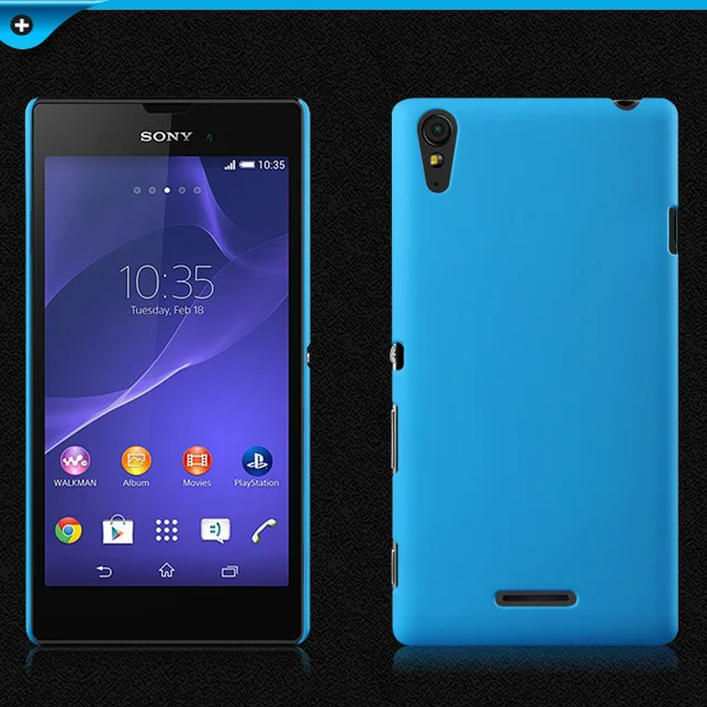 Матовая Пластик Coque 5.3For sony Xperia T3 чехол для sony Xperia T3 T 3 Lte D5103 D5102 D5106 телефона чехол-лента на заднюю панель - Цвет: sky blue
