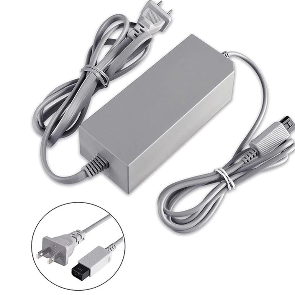 10 PCS a lot US Plug AC Power Adaptor for Wii Gamepad Controller joypad