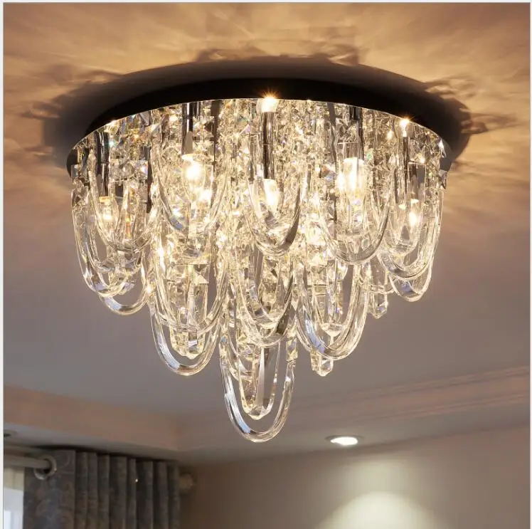 L роскошная хрустальная потолочная лампа для гостиной простая современная