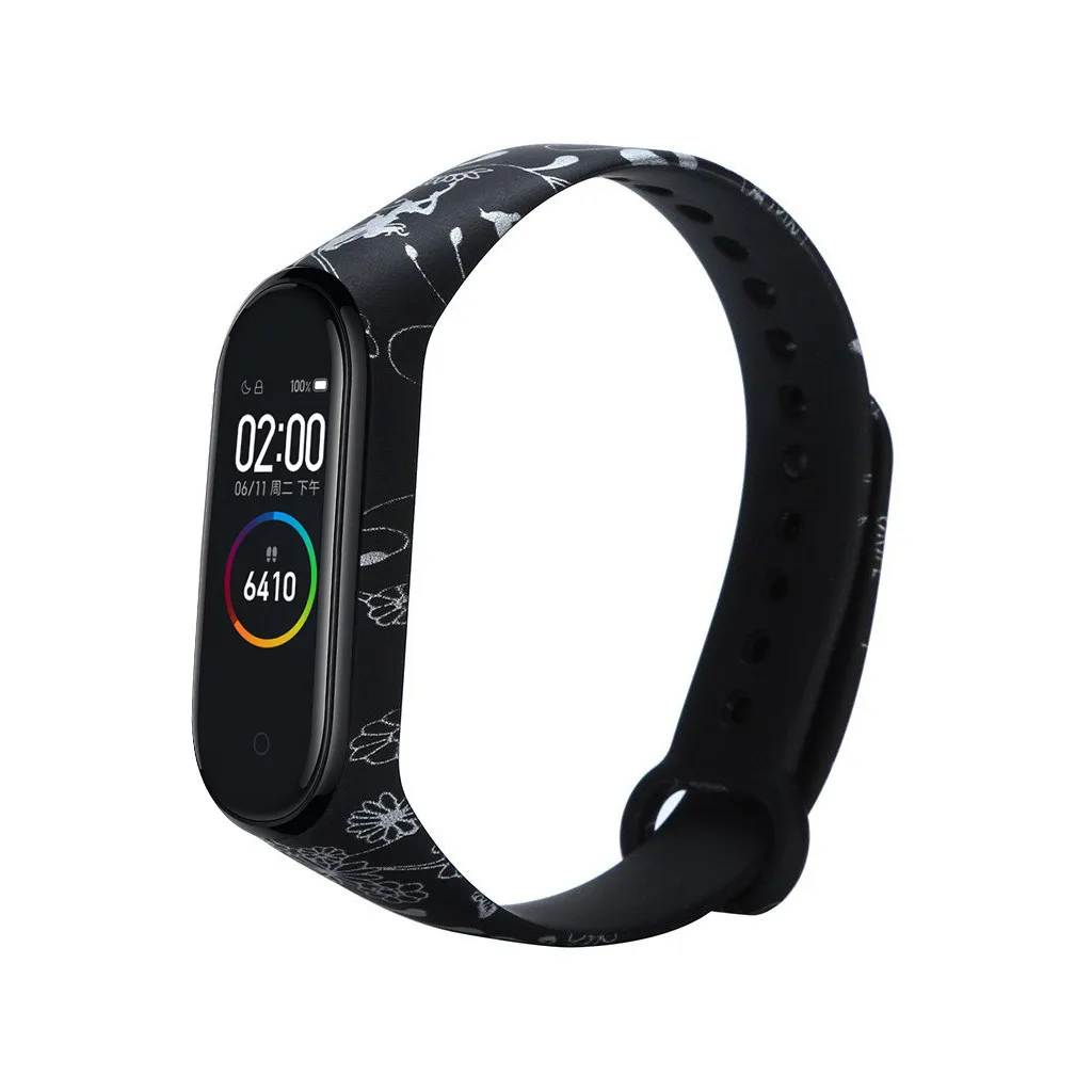 Модный спортивный ремешок Correa Mi Band 4 сменный силиконовый для Xiaomi Pulseira браслет