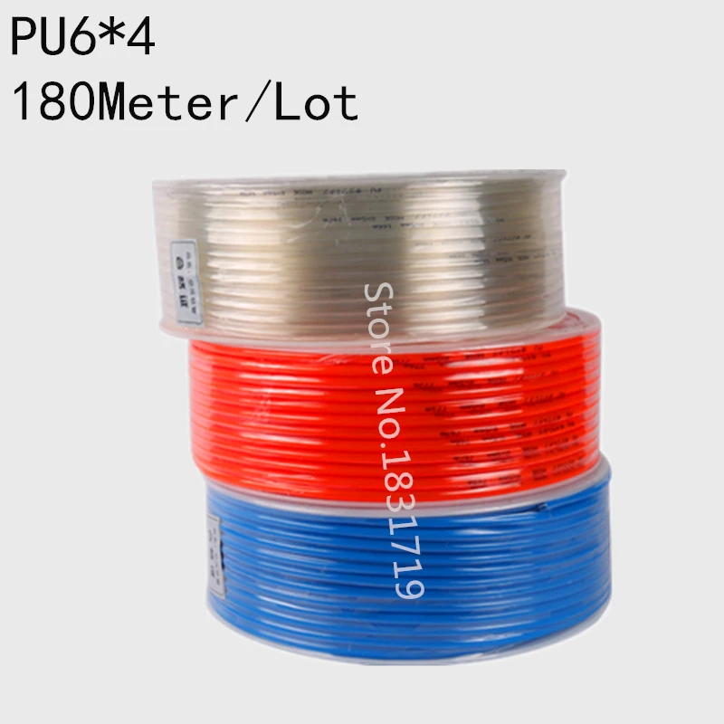 180 м/лот PU6x4 6 мм OD 4 ID пневматический шланг PU6 * 4|tube hose|pu tubetube pu pneumatic hose |