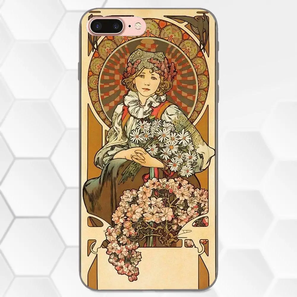 Для Huawei Honor 5A 6A 6C 7A 7C 7X 8A 8C 8X 9 10 P8 P9 P10 P20 P30 Mini Lite Plus высокое качество Alfons Mucha